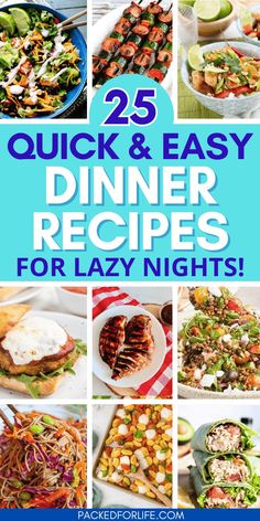 25 quick and easy dinner recipes for lazy nights