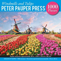 a poster for the windmills and tulips peter papper press event