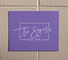 Tri Sigma | Sigma letter | greek painting | pink design | Sorority canvas | sorority painting | sorority painting canvas | sorority painted letters | sorority letter design | sorority painting ideas | sorority art | sorority decor | dorm decor | college girl dorm | trendy craft | little gift | sorority craft | dorm wall decor | diy painting | diy canvas | sorority craft | boho design | easy design | big little canvas | smiley face | Tri Sigma Canvas Sorority Crafts, Phi Sigma Sigma Canvas Paintings, Sigma Sigma Sigma Canvas, Canvas Sorority Painting, Purple Sorority Canvas, Simple Sorority Canvas, Tri Sigma Paintings, Sigma Kappa Canvas Paintings