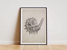 a black and white drawing of a sunflower with a baseball bat in the middle