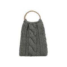 Gray knit hand bag with circular hand carry strap. It is a warm touch bag, it completes the daily chicness total look Knit soft Handbag  Hand wash cold if necessary,  lay flat to dry Made in Turkey Knit Handbag, Kith And Kin, Total Look, Fashion Jewellery, Independent Designers Fashion, Hand Bag, Badger, Luggage Bags, Lay Flat