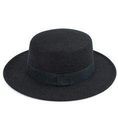 PRICES MAY VARY. Material: 65% Cotton,35% Polyester,Felt Fedora,not crushable fedora. One Size Fit Most: Adjustable strap inside.Head Circumference: 22.04" - 22.8”/ 56cm-58cm , Hat brim: 2.36"/ 6cm, Height: 3.54"/ 9cm. Diameter：31cm/12.2'' Classic Design: Featuring a flat top, ribbed square knot white band, A combination of classic and fashion. Occasions: Great match to your daily outfit. Classical shape suitable in any occasion,Perfect for lounging at the beach, travel, clubbing, or simply casu Winter Flat Brim Boater Hat, Casual Top Hat With Flat Brim For Fall, Casual Flat Brim Top Hat For Fall, Casual Winter Fedora Mini Hat, Winter Solid Top Hat With Flat Brim, Casual Top Hat With Curved Brim, Casual Solid Top Hat With Curved Brim, Fall Mini Hats With Flat Brim, Black Top Hat With Flat Bill For Fall