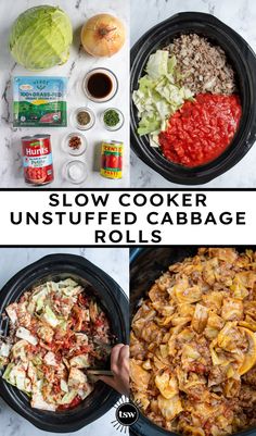 slow cooker unstufled cabbage rolls