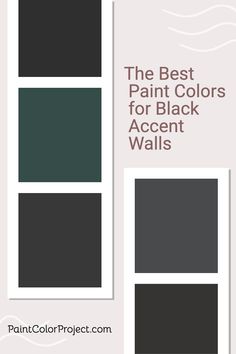 the best paint colors for black accent walls