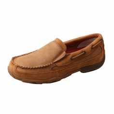 Women's Twisted X Slip-On Driving Moc WDMS015 Casual Footwear, Tan Shoes