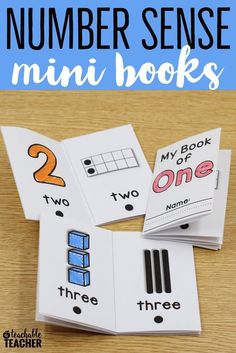 the number sense mini books for children to practice numbers