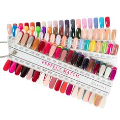 LeChat - Perfect Match Color Chart 236 colors Lechat Perfect Match Gel Polish Colors, Perfect Match Gel Polish, Loose Leaf Binder, Color Key, Abstract Nail Art, Gel Polish Colors, Colorful Nail Designs, Soak Off Gel, Nail Supply