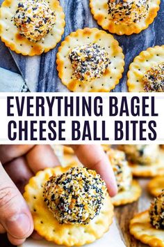 everything bagel cheese ball bites are the perfect appetizer for any party