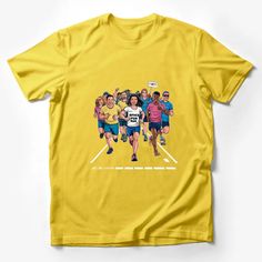 Office Pun Run Fun Marathon T-Shirt, Colorful Cartoon Group Run, Finish Line Graphic Tee for Casual Wear Male T-Shirt Custom graphic T-Shirt.Customize your color Cartoons Group, Funny Running Shirts, Line Graphic, Kids Cartoon Characters, Marathon Shirts, Event Shirts, Hipster Shirts, Cat Graphic Tee, Trendy Kids