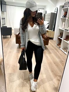 Leggings Outfit Fall, Cute Outfits With Leggings, Black Leggings Outfit, Elegante Casual, Looks Black