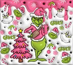 the grinch christmas sticker sheet