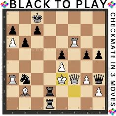 the black to play chess game is shown