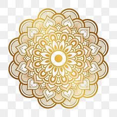 a golden flower on a white background with no background, hd png and psd