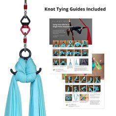 the knot tying guide includes instructions for how to use it