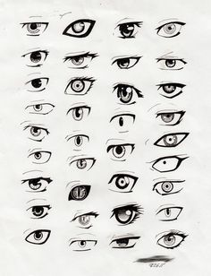 an image of many different types of eyes