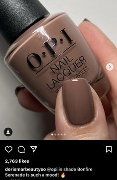 Brown Nail Color Ideas, Light Brown Dip Nails, Fall Opi Colors, Brown Nails Dip Powder, Opi You Dont Know Jacques, Opi Chocolate Moose, Opi Brown To Earth Gel, Chocolate Moose Opi Nail Polish