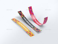 two ribbons with the words happy new year on them - miscellaneous objects print templates