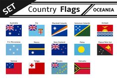 the country flags of the world are shown in black and white, with different colors