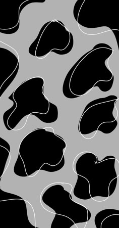 an abstract black and white pattern with wavy shapes