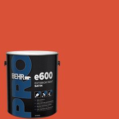 a brown paint with the words behrf e 600 on it