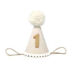 Cream Colored Birthday Party Hat, Birthday Party Hat, First Birthday, White and Tan Party Hat, Little Blue Olive, Felt Party Hat - Etsy Felt Party Hat, Olive Crown, Hat Birthday Party, Holiday Necklace, Pet Mice, Birthday Party Hats, Large Hats, Reference Pictures, Crown Design