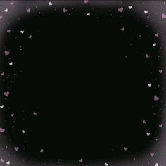 a black background with pink and white hearts in the center, as well as an empty space for text