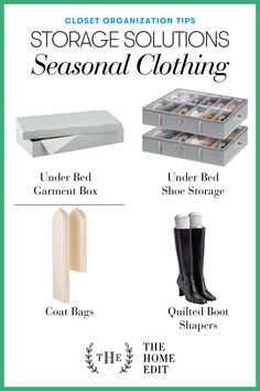 the ultimate guide to organizing your storage solution for seasonal clothing and shoes, plus tips on how to use them