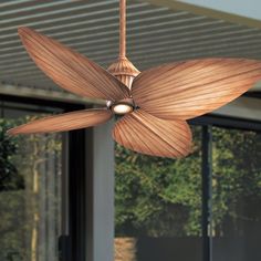 Gauguin 52 Ceiling Fan - Bees Lighting Beige Ceiling, Tropical Ceiling Fans, Exterior Ceiling Fans, Covered Deck, Minka Aire, Flush Mount Ceiling Fan, Outdoor Ceiling, Dimmable Led Lights, Bath Light