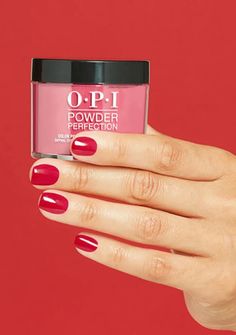 The Dipping Powder Trend Your Nails Need, Now Available in 25 New Shades - Blog | OPI Nail Dipping Powder Colors, Opi Red, Dip Nail Colors, Opi Colors, Dip Manicure, Dip Nail, Powder Manicure, Nails 2023, Dipped Nails