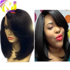 Bob yaki wig #short bob hair wig #side part bob wig #yaki bob hair wigs #for black women bob yaki wig #whatsapp:0086-18354218743 Yaki Wig, Part Wigs, Wigs Glueless, U Part Wigs, U Part, Wig Short, Straight Bob, Bob Hair