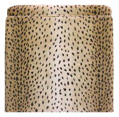 a cheetah print lamp shade on a white background