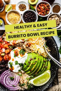 healthy and easy burrito bowl recipe