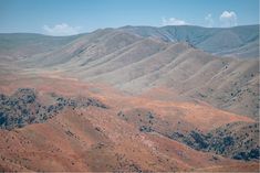 the mountains are brown in color and there is no image on this page to describe