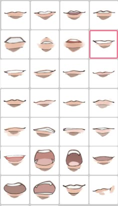 an image of different shapes and sizes of lips