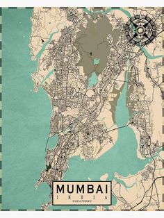 a map of the city of mumbai, india