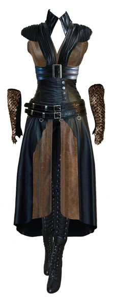 Wraith Queen Fireshade costume concept art. by utan77.deviantart.com on @DeviantArt: Moda Steampunk, Blazer Outfit, Winter Leggings, Medieval Dress, Fantasy Costumes, Fantasy Dress, Dieselpunk, Fantasy Clothing, Steampunk Fashion