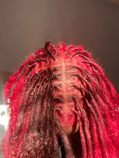 Blonde And Pink Dreads, Comb Coil Locs, Coil Locs, Burgundy Locs, Lock Hairstyles, Locs Inspiration