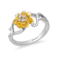 Water Lily Ring, Disney Tiana, Disney Rings, Lily Ring, Enchanted Disney, Enchanted Disney Fine Jewelry, Disney Fine Jewelry, Disney Belle, Disney Weddings