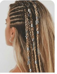 Κούρεμα Bob, Viking Hair, Hippie Hair, Fishtail Braid, Mixed Hair, Festival Hair, Hair Clips Girls, Boho Hairstyles, Hair Dos