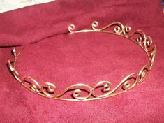 Simple style brass simple swirls tiara crown. It has been rough soldered and sanded to give it an ancient feel and a shine when the light hits it. Lovely shiny and it will patina over time as this is made from raw brass. It is approx 1 1/2 inches tall and circumference of approx 5 to 6 inches. This Wreath Crown, Wire Crown, Simple Bridal Jewelry, Bridal Crown Tiara, Hair Accessories Bridal, Vine Wreath, Crown Wedding, Handmade Brass, Handmade Wire Jewelry