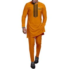 African Men Clothe Dashiki Long Sleeve 2pc Set Traditional For Men Trip Clothing Outfit Set Riche Male Shirt Pants Suits Wedding - Bekro's ART Traditional Clothes For Men, Suit Wedding Dress, Mens Traditional Wear, Model Chic, Dashiki For Men, Traditional Outfit, Slim Suit, African Shirts, Leisure Suit