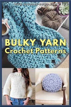 the book is about how to crochet with bulky yarns and other things