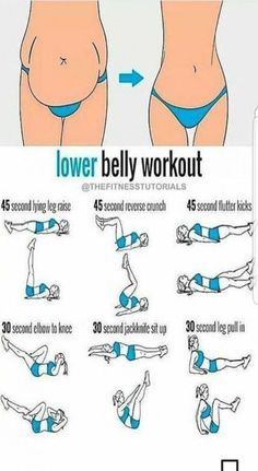 the instructions for how to do lower belly workouts