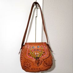 Purse Is Genuine Leather, Hand Made, Bought The Bag In Cancun, Never Used It At All. Brand New. No Damages. Country Bags, Mexican Bags, Mexican Bag, Boho Purse, Senior Project, Fringe Bags, Boho Purses, Winter Break, Brown Purses