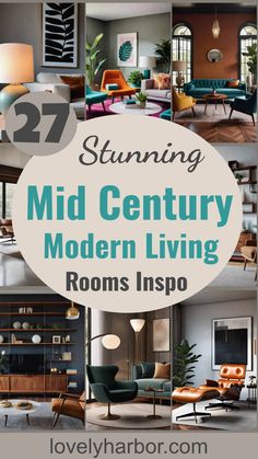 27 Beautiful Mid Century Modern Living Rooms Colorful Furniture Living Room, Mid Century Diy, Mid Century Modern Bedroom Design, Mid Century Modern Rug, Mid Century Modern Curtains, Mid Century Modern Coffee Table, Mid Century Modern Patterns