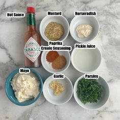 This easy remoulade sauce recipe is great for crab cakes, shrimp, french fries and more. Cajun remoulade sauce recipe has a hint of spicy heat and is bursting with flavor. A great sauce to enjoy on a variety of things. Roumalade Sauce Easy, Shrimp Po Boy Recipe, Starvin Marvin, Crab Cakes Easy, Shrimp Po Boy