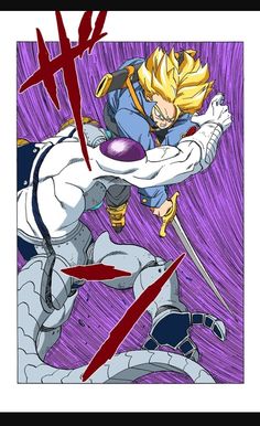 Future Trunks Dbz, Dragon Ball Z Manga, Mirai Trunks, Asian Dragon Tattoo, Kuchiki Byakuya, Dbz Wallpapers, Dbz Manga, Image Dbz, Dragon Ball Tattoo