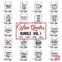 Wine Bundle Svg Wine Svg Wine Sayings Svg Wine Glass Svg - Etsy Wine Glass Svg, Wine Sayings, Wine Glass Sayings, Drinking Svg, Wine Quote, Wine Quotes Funny, Need Wine, Pouring Wine, Beer Quotes