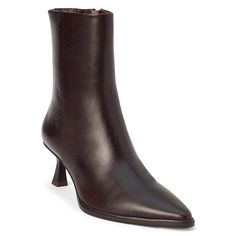 Matisse Gabbie Boot  Pointed-toe ankle boot on a sculpted kitten heel. Sizes: 5.5 - 11.        Pointed toe     Approx. 0.3125" sole height     Approx. 2.5" heel height     Approx. 0.3125" platform height     Approx. 7.5" shaft height     Approx. 10.5" boot opening     Textile lining     Padded insole     Leather upper     Imported Kitten Heel, Kitten Heels, Fashion Shoes, Womens Boots, Heel Height, Ankle Boot, Leather Upper, Shoes Heels, Women Shoes