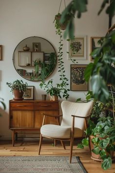 Accent Wall: How To Break Up A Long Wall With Visual Interest How To Break Up A Long Living Room, Breaking Up A Long Wall, How To Break Up A Long Wall, Boho Living Room Brick Wall, Best Greige Paint, Best Greige, How To Break Up, 70s Furniture, Greige Paint